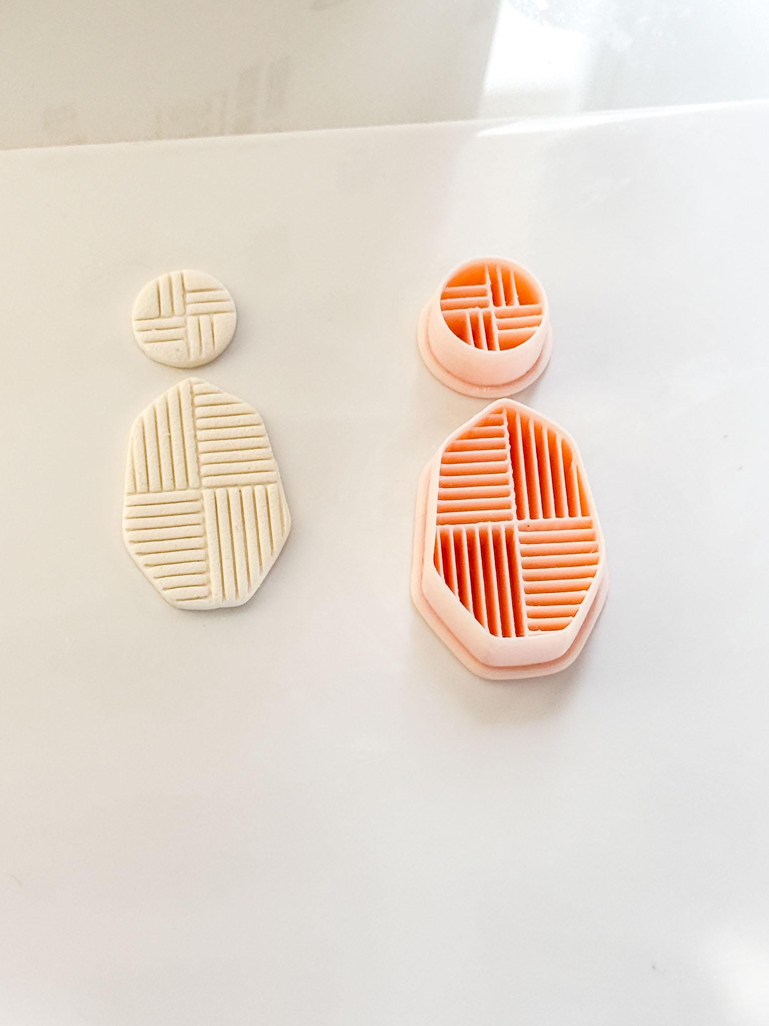 Roux Stripe Cutter : Geometric Linear Earring Shape for Polymer Clay