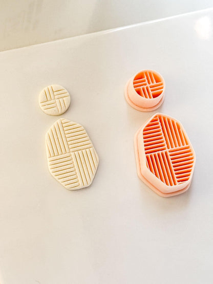 Roux Stripe Cutter : Geometric Linear Earring Shape for Polymer Clay