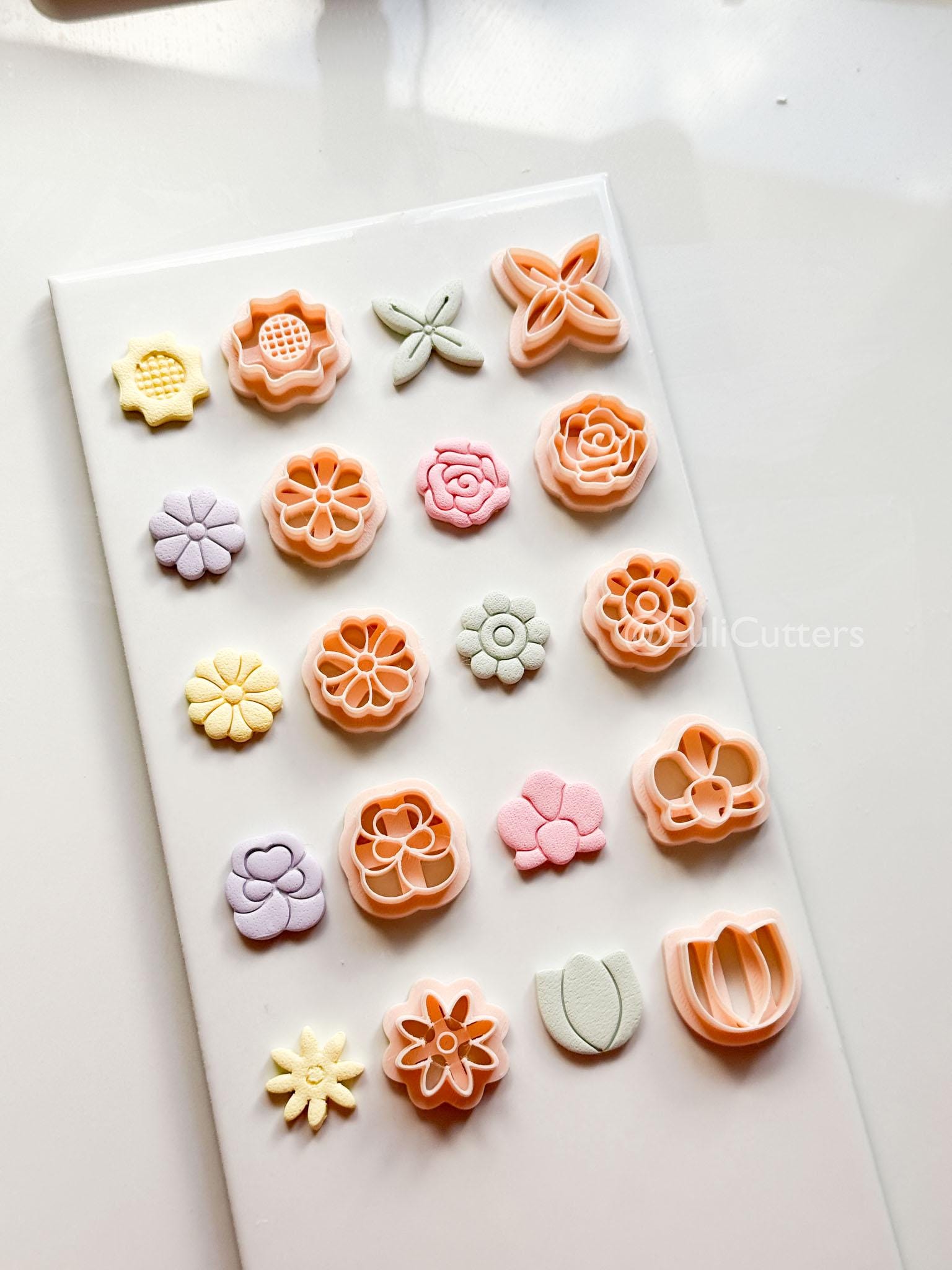 Floral Clay Cutter Set: 15mm to 40mm