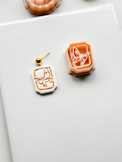 Mimi Butterfly Frame Cutter: Polymer Clay Earring Shape