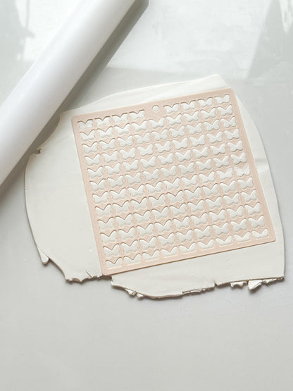 Butterfly Stencil: Spring Pattern Texture for Polymer Clay