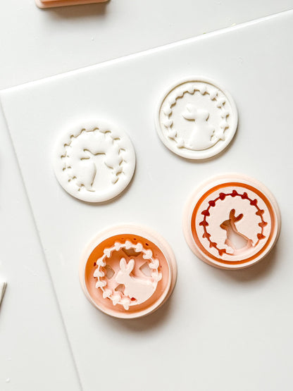 Hope Bunny Cutter: Emboss & Imprint Rabbit Shape for Polymer Clay