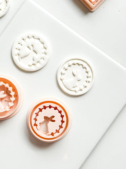 Hope Bunny Cutter: Emboss & Imprint Rabbit Shape for Polymer Clay