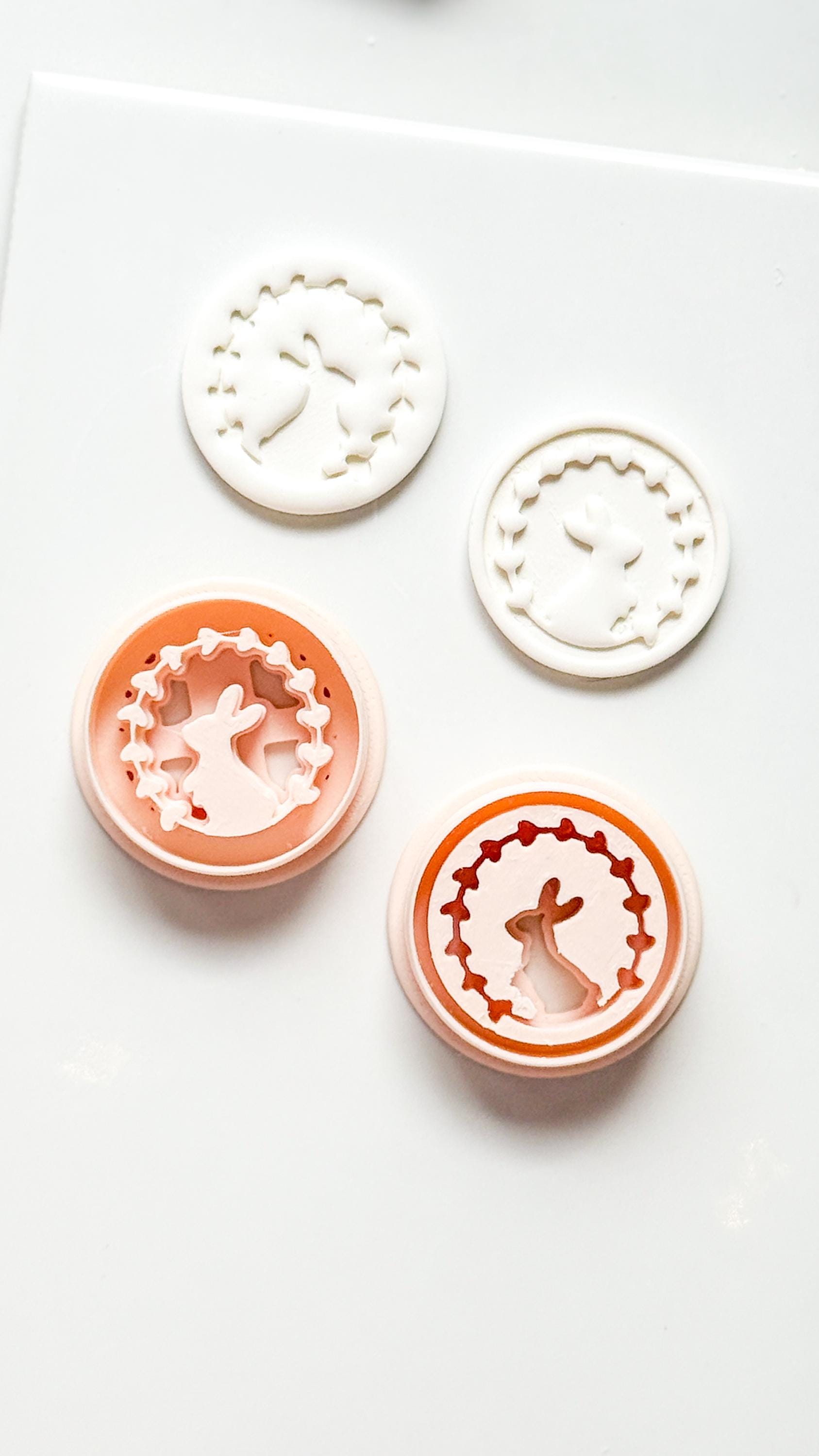 Hope Bunny Cutter: Emboss & Imprint Rabbit Shape for Polymer Clay
