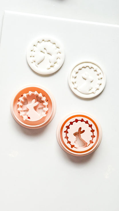 Hope Bunny Cutter: Emboss & Imprint Rabbit Shape for Polymer Clay