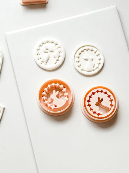 Hope Bunny Cutter: Emboss & Imprint Rabbit Shape for Polymer Clay