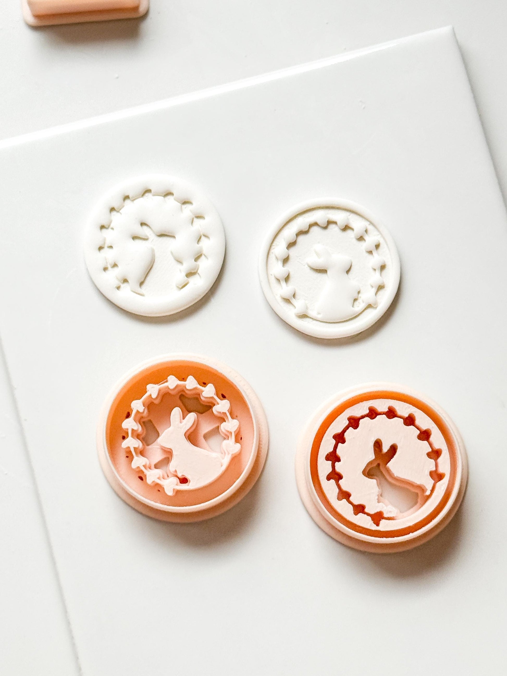 Hope Bunny Cutter: Emboss & Imprint Rabbit Shape for Polymer Clay