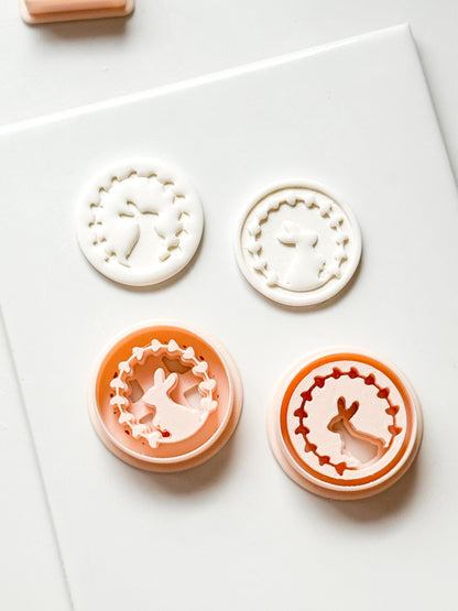 Hope Bunny Cutter: Emboss & Imprint Rabbit Shape for Polymer Clay
