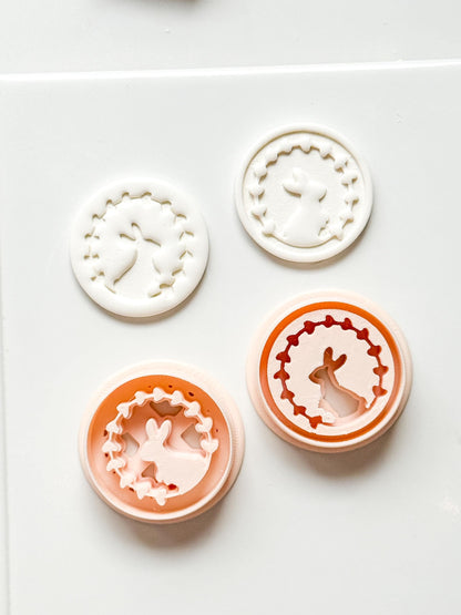 Hope Bunny Cutter: Emboss & Imprint Rabbit Shape for Polymer Clay