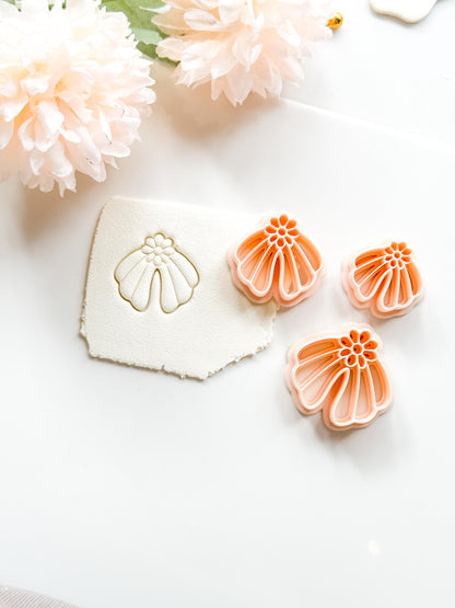Daisy Dora Clay Cutter: Groovy Floral Arch Design for Polymer Clay Jewelry