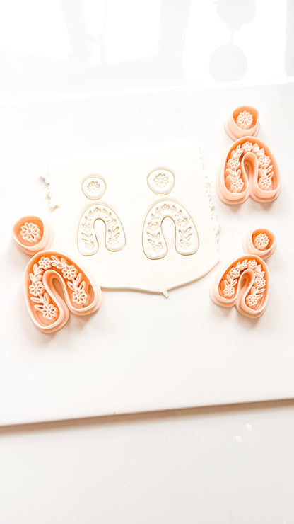 Wreath Mira Polymer Clay Cutter: Embossing Flower Wreath Jewelry Making Tool