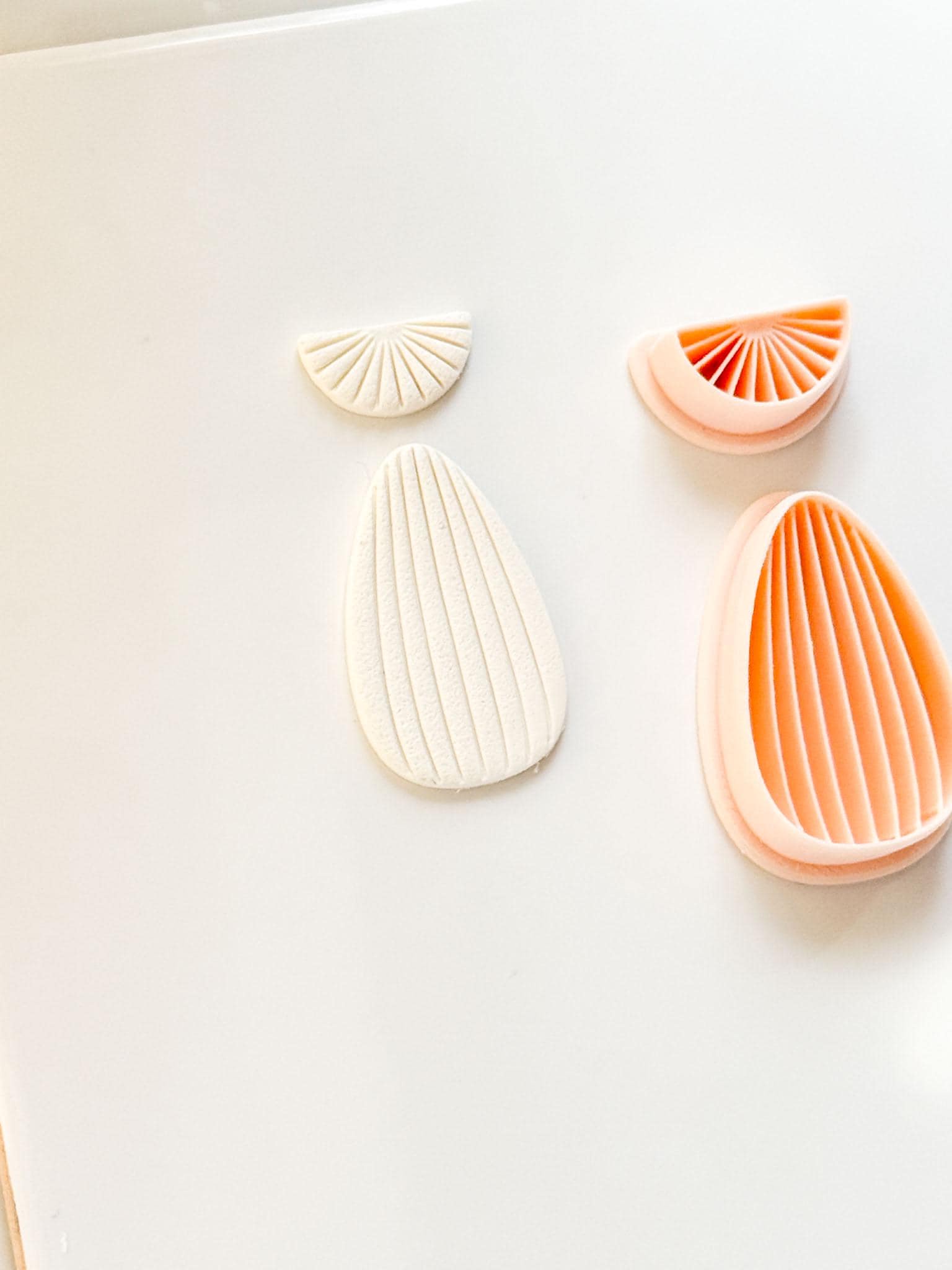 Avel Fan Drop Cutter Set : Art Deco Linear Earring Shape for Polymer Clay