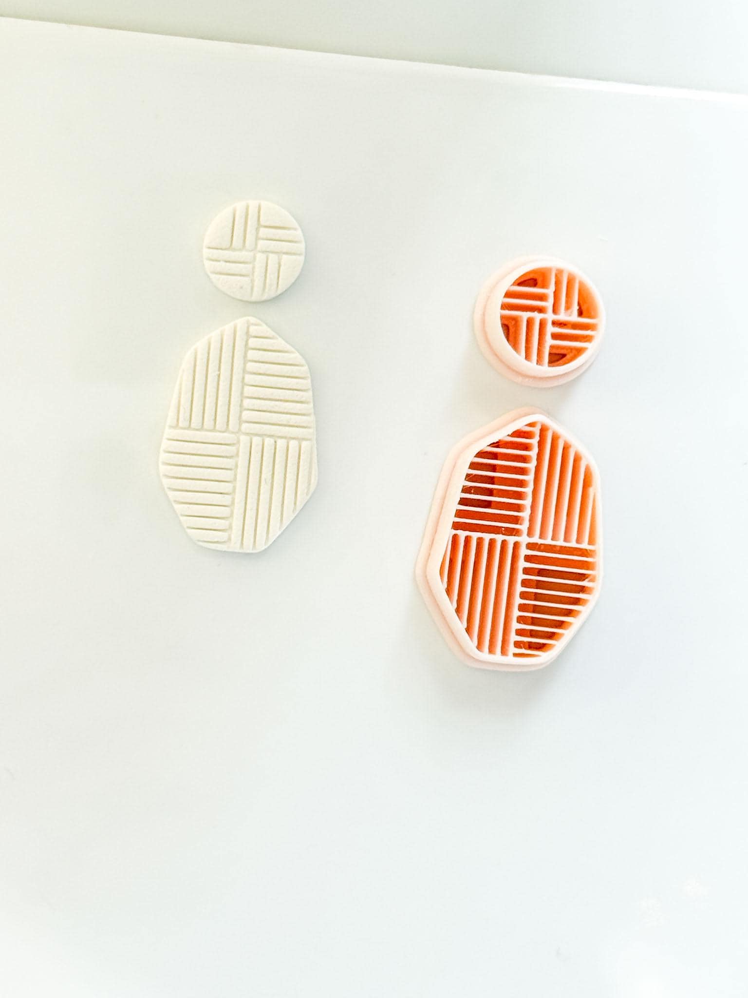 Roux Stripe Cutter : Geometric Linear Earring Shape for Polymer Clay