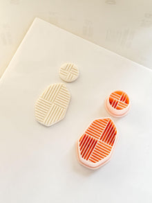 Roux Stripe Cutter : Geometric Linear Earring Shape for Polymer Clay