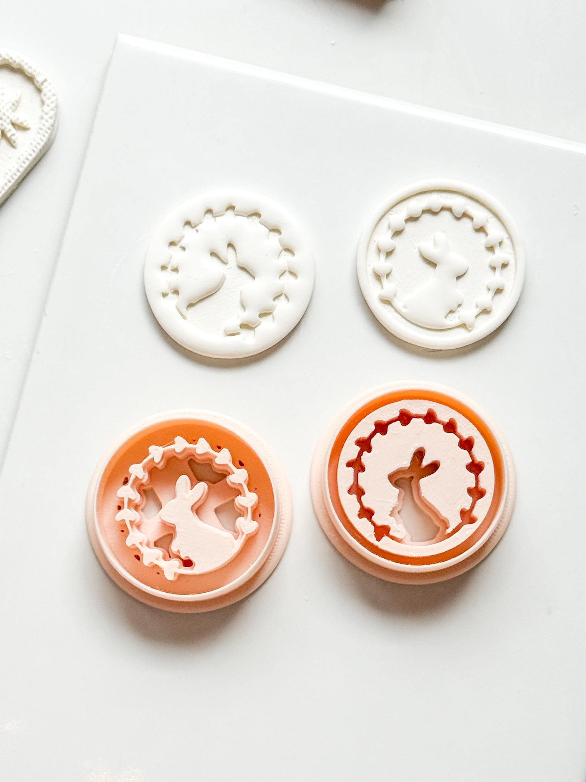 Hope Bunny Cutter: Emboss & Imprint Rabbit Shape for Polymer Clay