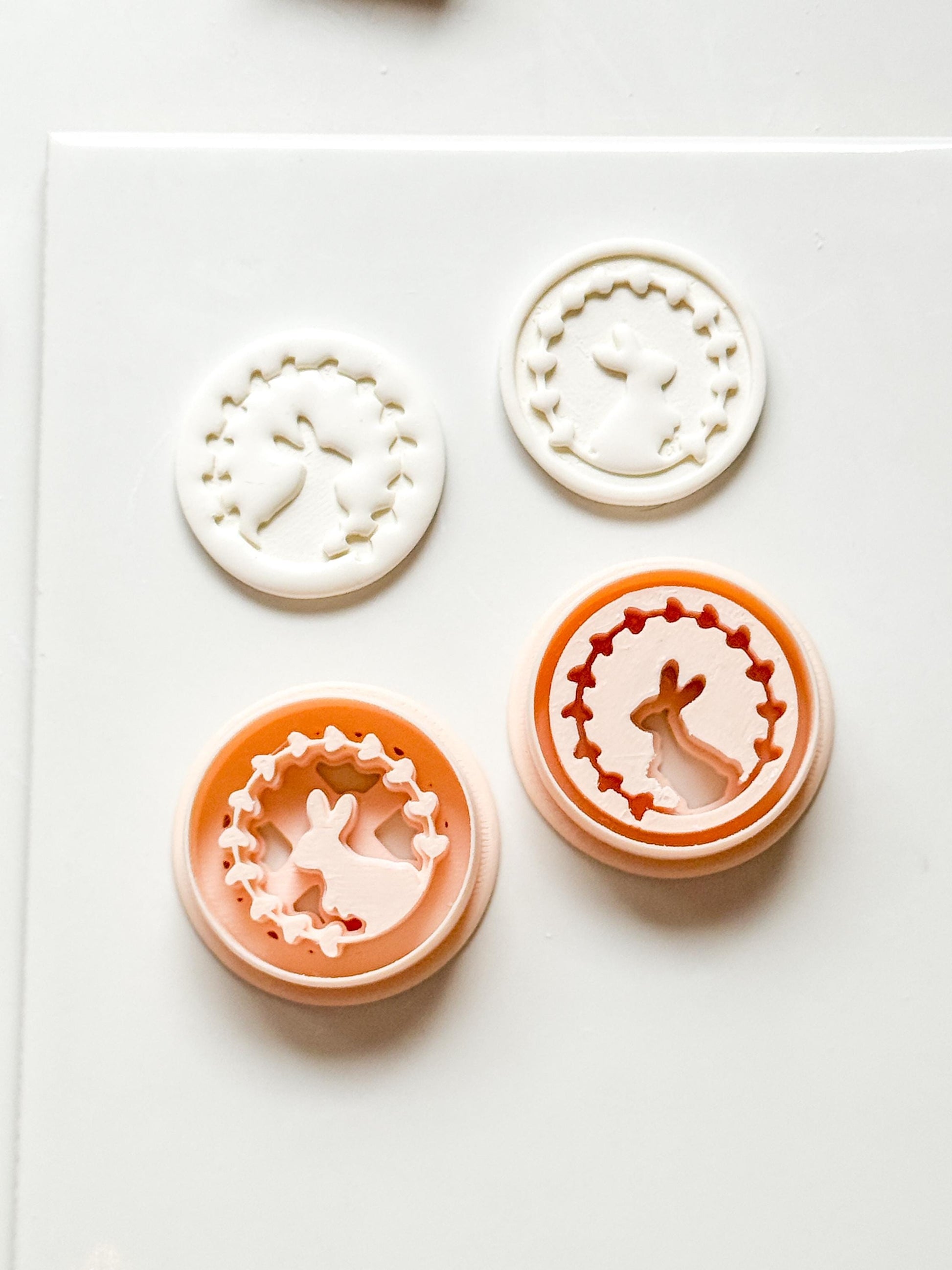 Hope Bunny Cutter: Emboss & Imprint Rabbit Shape for Polymer Clay