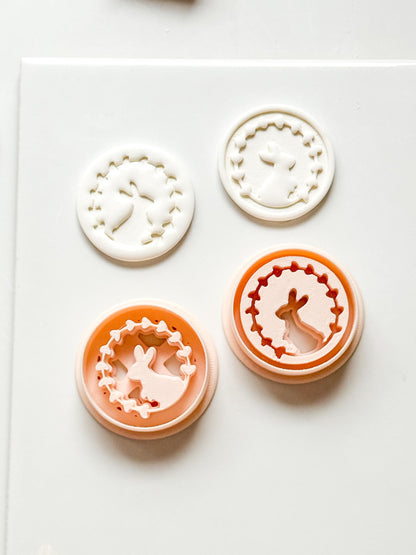 Hope Bunny Cutter: Emboss & Imprint Rabbit Shape for Polymer Clay