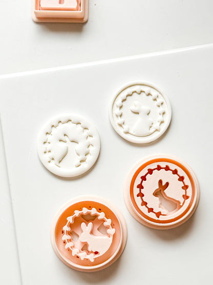 Hope Bunny Cutter: Emboss & Imprint Rabbit Shape for Polymer Clay