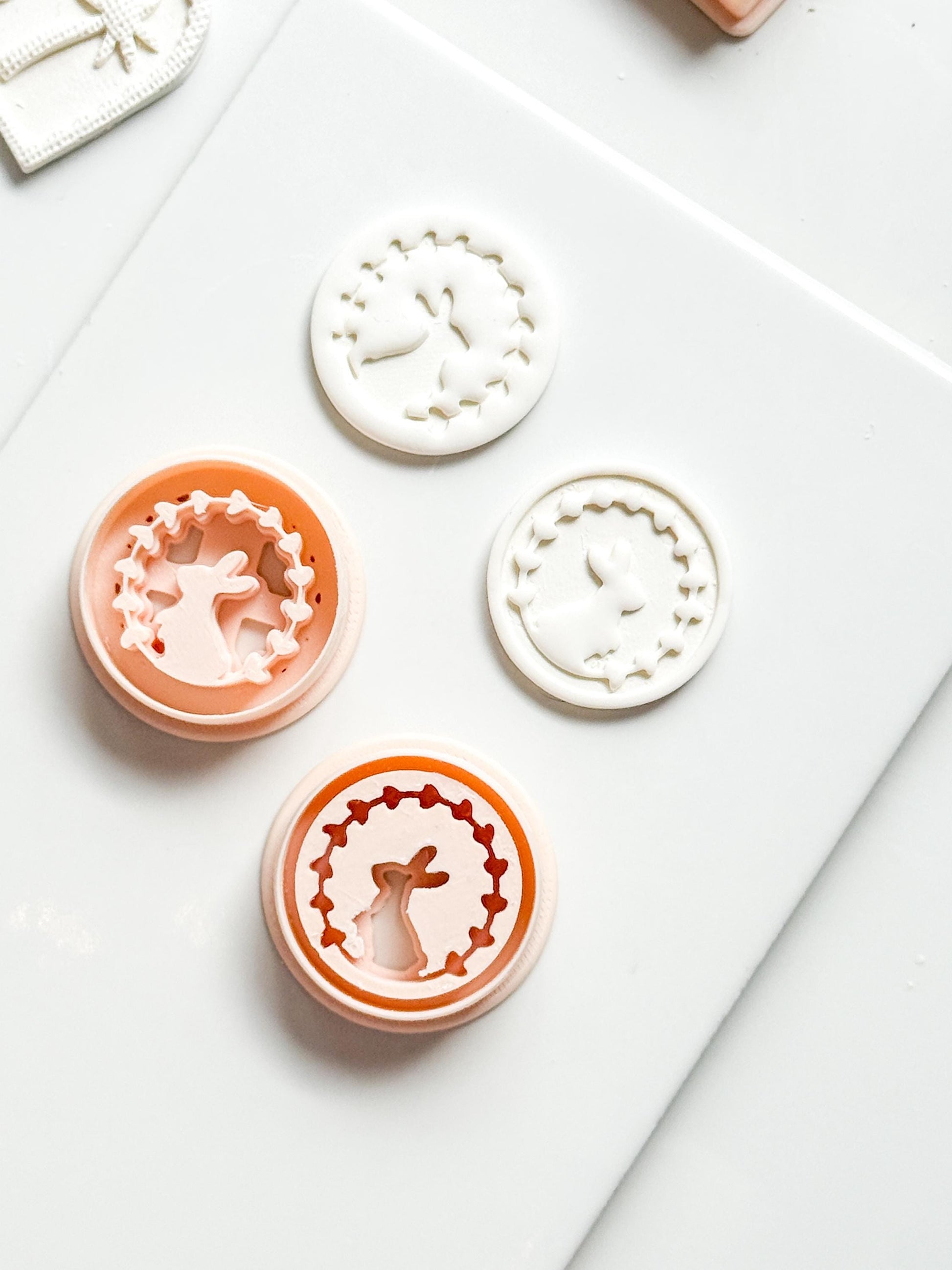 Hope Bunny Cutter: Emboss & Imprint Rabbit Shape for Polymer Clay