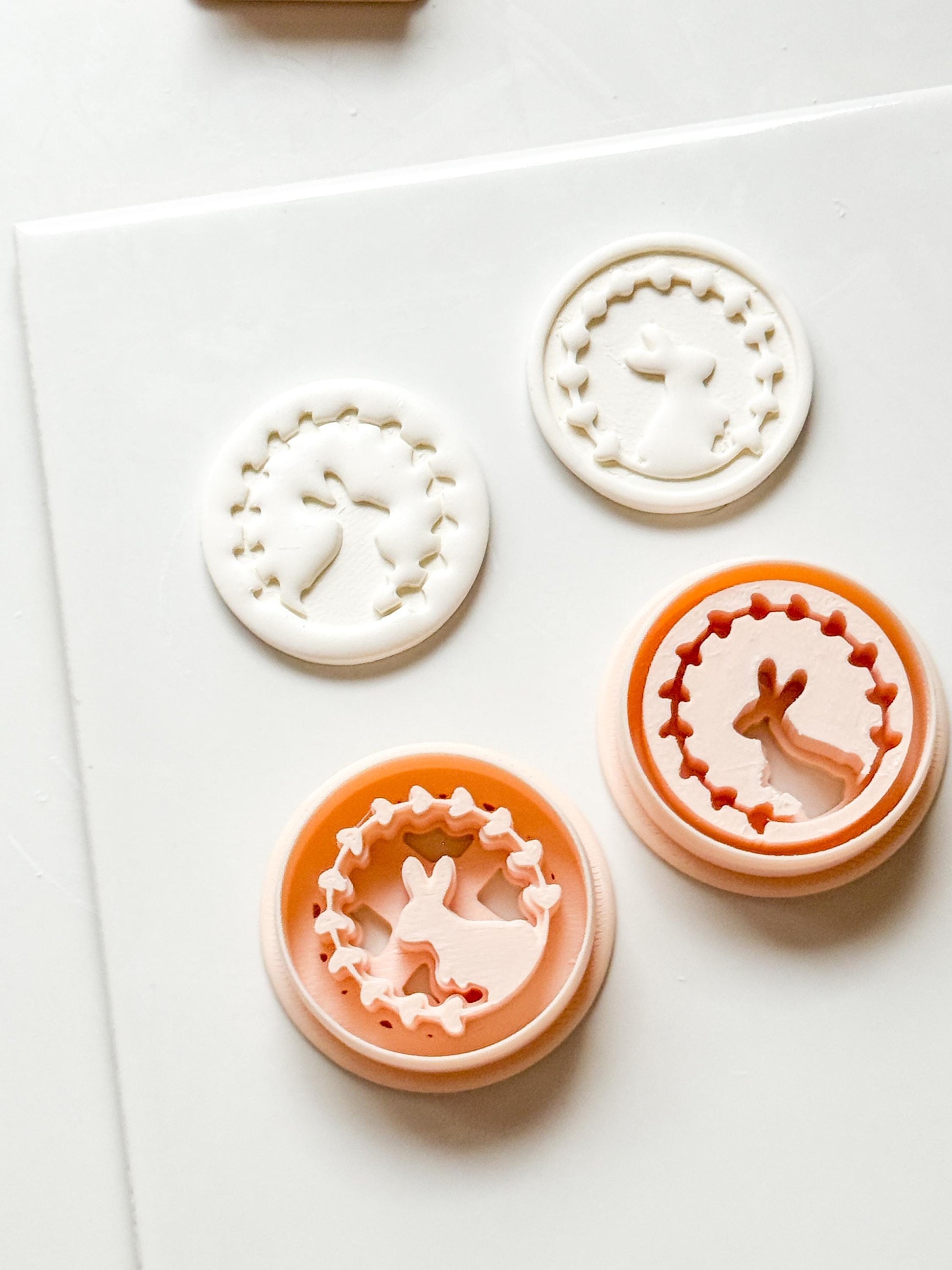 Hope Bunny Cutter: Emboss & Imprint Rabbit Shape for Polymer Clay