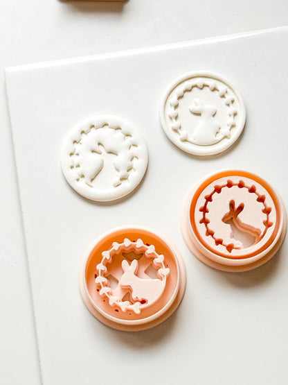 Hope Bunny Cutter: Emboss & Imprint Rabbit Shape for Polymer Clay
