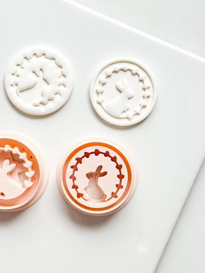 Hope Bunny Cutter: Emboss & Imprint Rabbit Shape for Polymer Clay