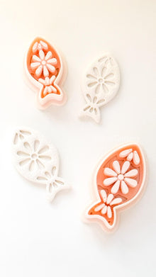 Azura Petal Fish Polymer Clay Cutter: Daisy & Petal Shapes