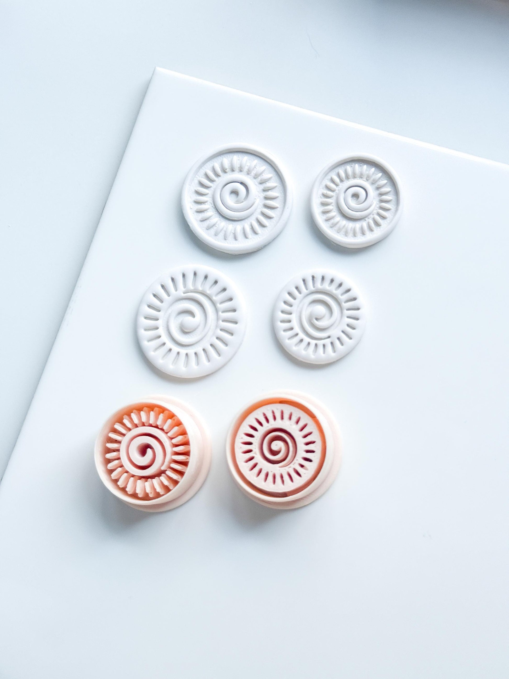 Helio Sun Clay Cutter | Emboss & Imprint Spiral Sunburst Shape