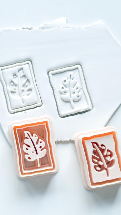 Jolie Jungle Clay Cutters | Monstera Leaf Deboss & Emboss Tools
