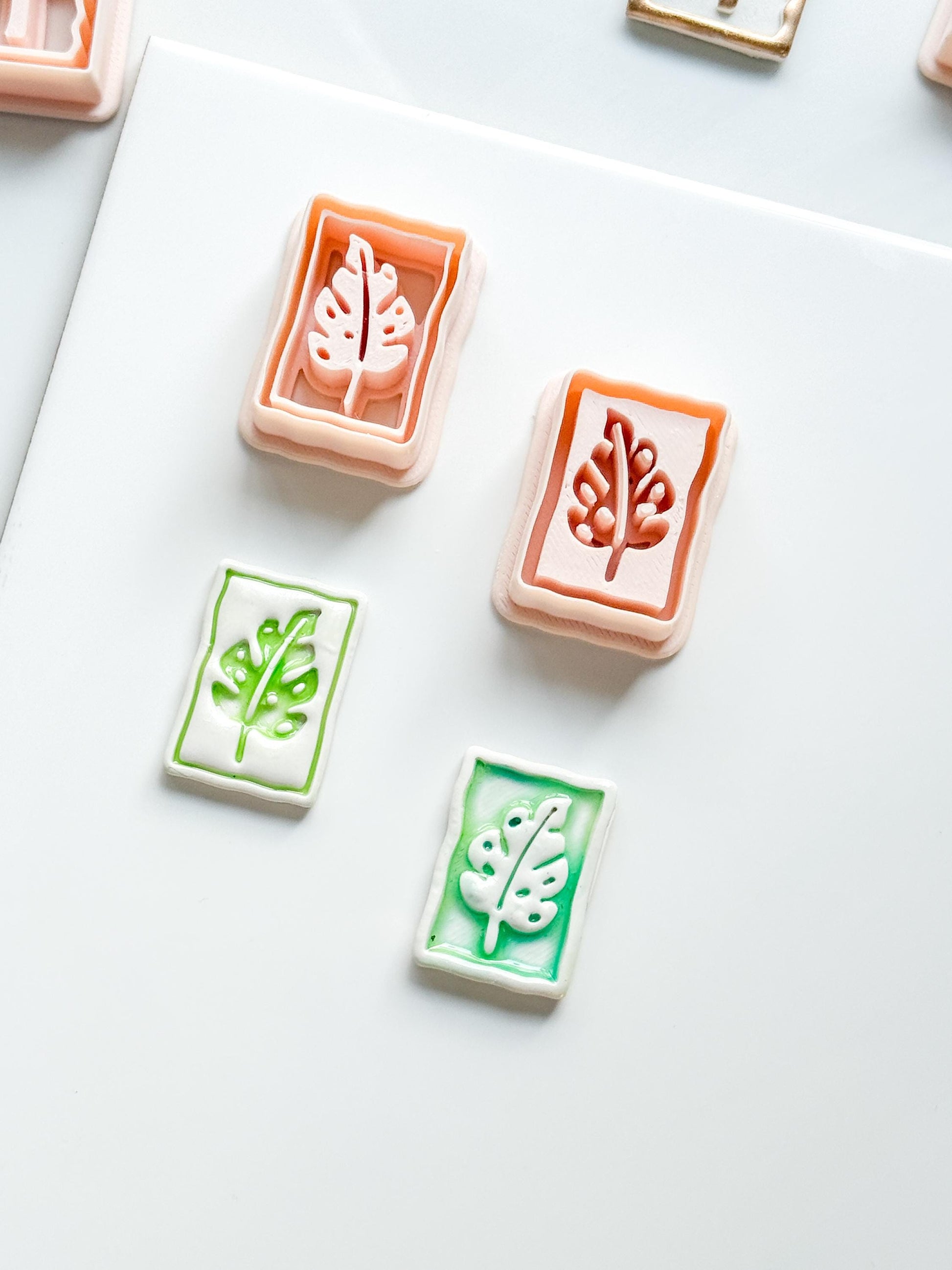 Jolie Jungle Clay Cutters | Monstera Leaf Deboss & Emboss Tools