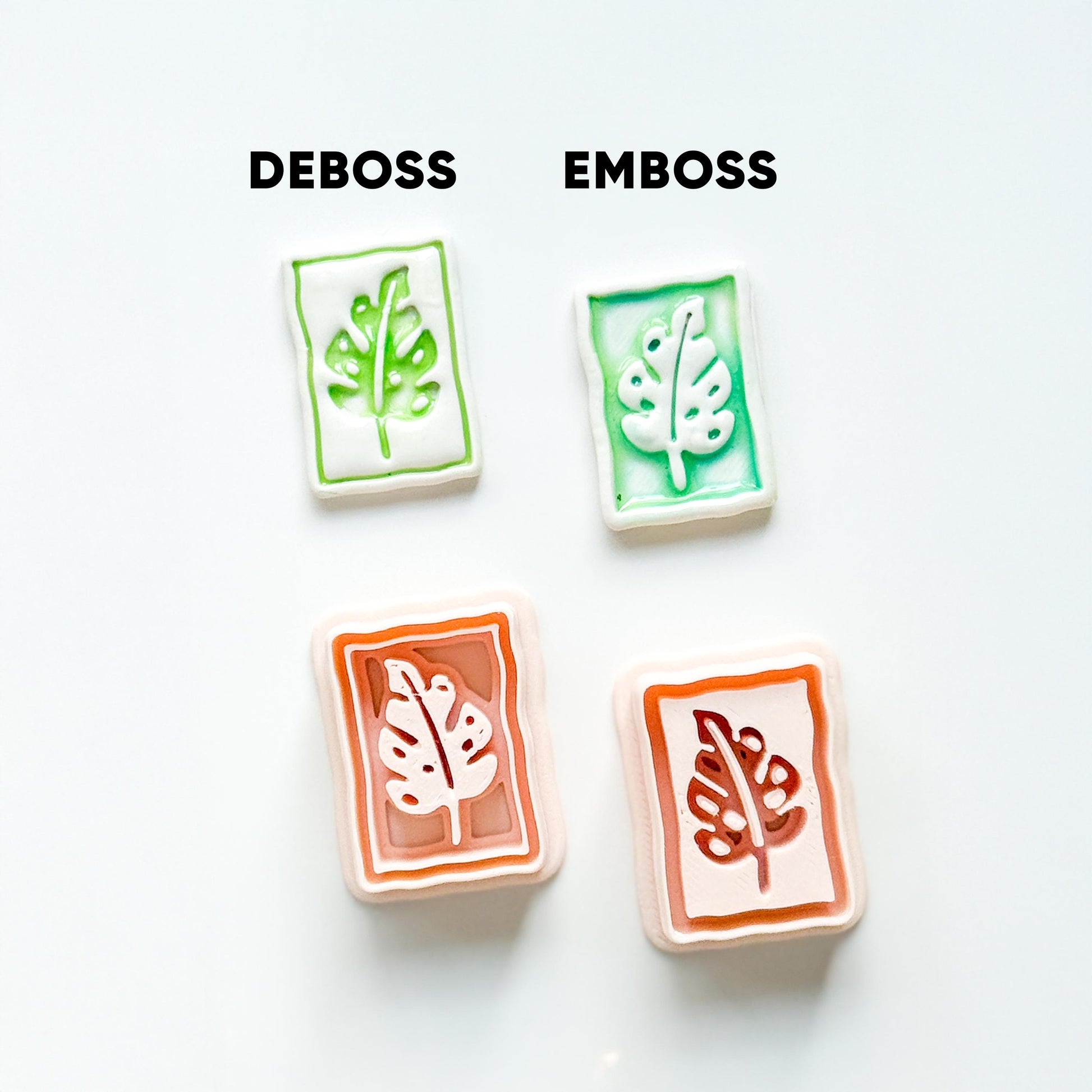 Jolie Jungle Clay Cutters | Monstera Leaf Deboss & Emboss Tools