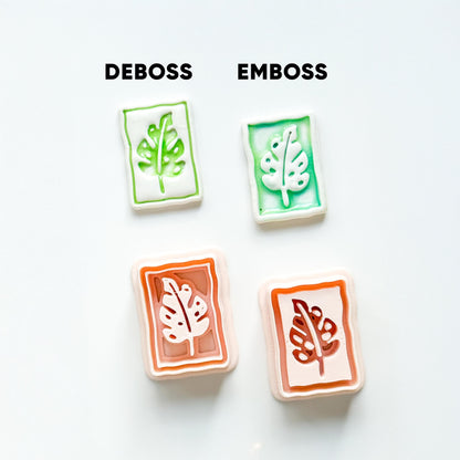 Jolie Jungle Clay Cutters | Monstera Leaf Deboss & Emboss Tools