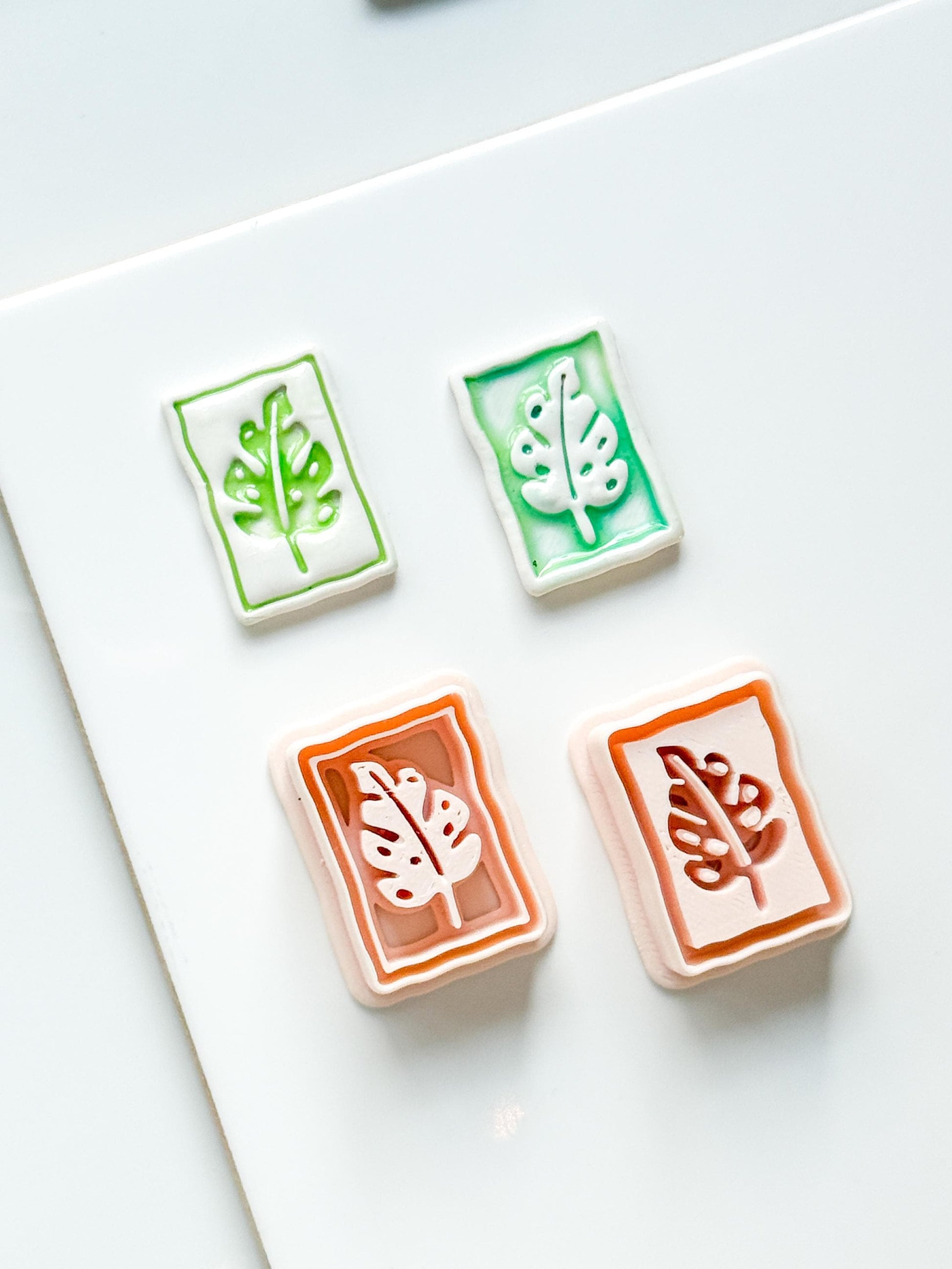 Jolie Jungle Clay Cutters | Monstera Leaf Deboss & Emboss Tools