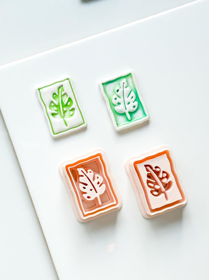Jolie Jungle Clay Cutters | Monstera Leaf Deboss & Emboss Tools