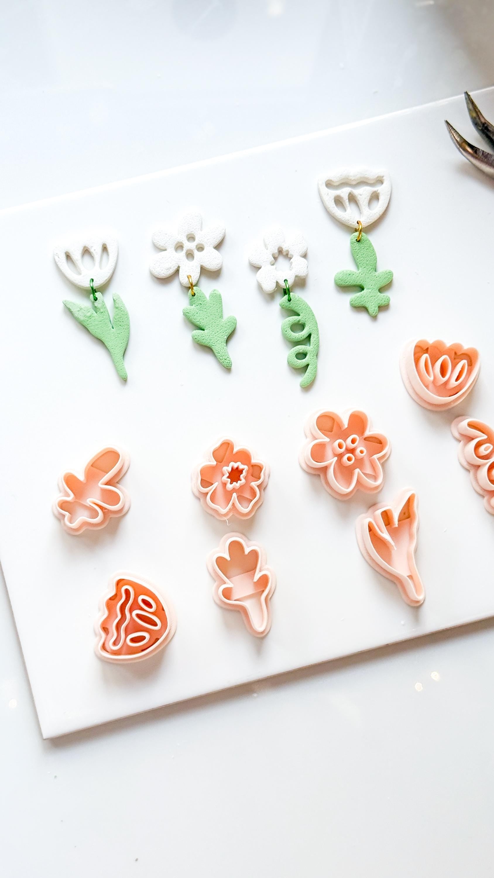 Cut-Out Bloom Cutters | Floral Earring Shapes for Polymer Clay