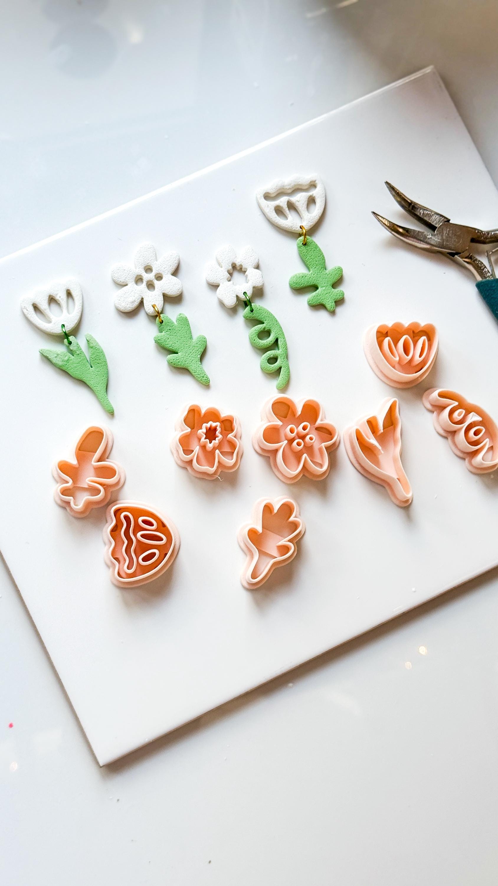 Cut-Out Bloom Cutters | Floral Earring Shapes for Polymer Clay