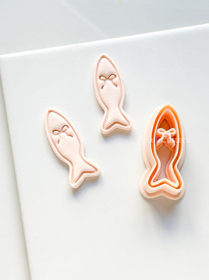 Sardine Chérie Cutter | Fish Bow Shape Tool for Polymer Clay