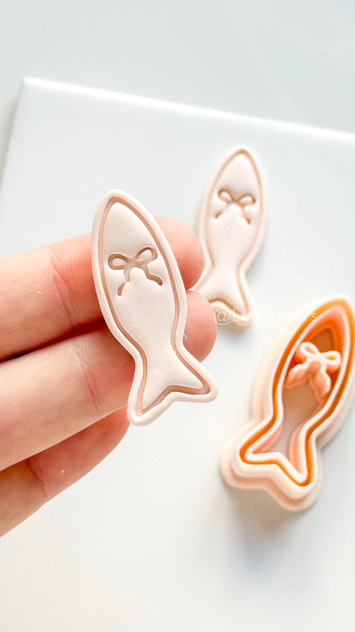 Sardine Chérie Cutter | Fish Bow Shape Tool for Polymer Clay