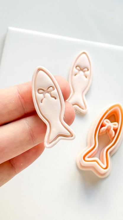 Sardine Chérie Cutter | Fish Bow Shape Tool for Polymer Clay