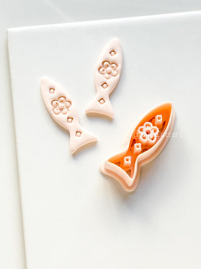 Petit Ruban Cutter | Leaf Floral Shape Tool for Polymer Clay