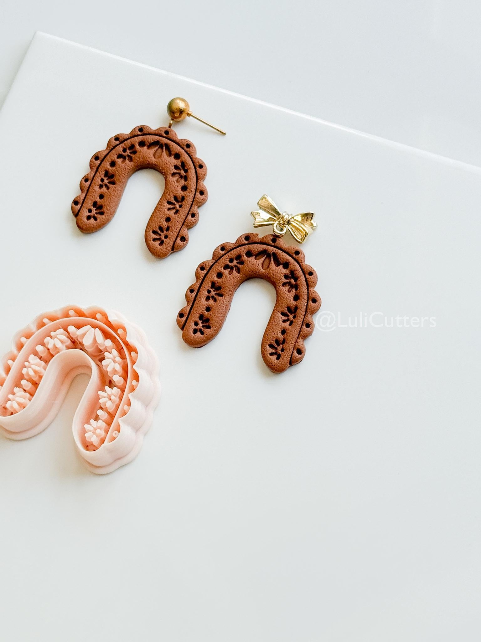 Arch de Cherie : Floral Arch Shape for Polymer Clay Earrings