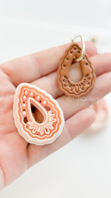 Aura Tear Clay Cutter : Teardrop shape for Polymer Clay Earrings