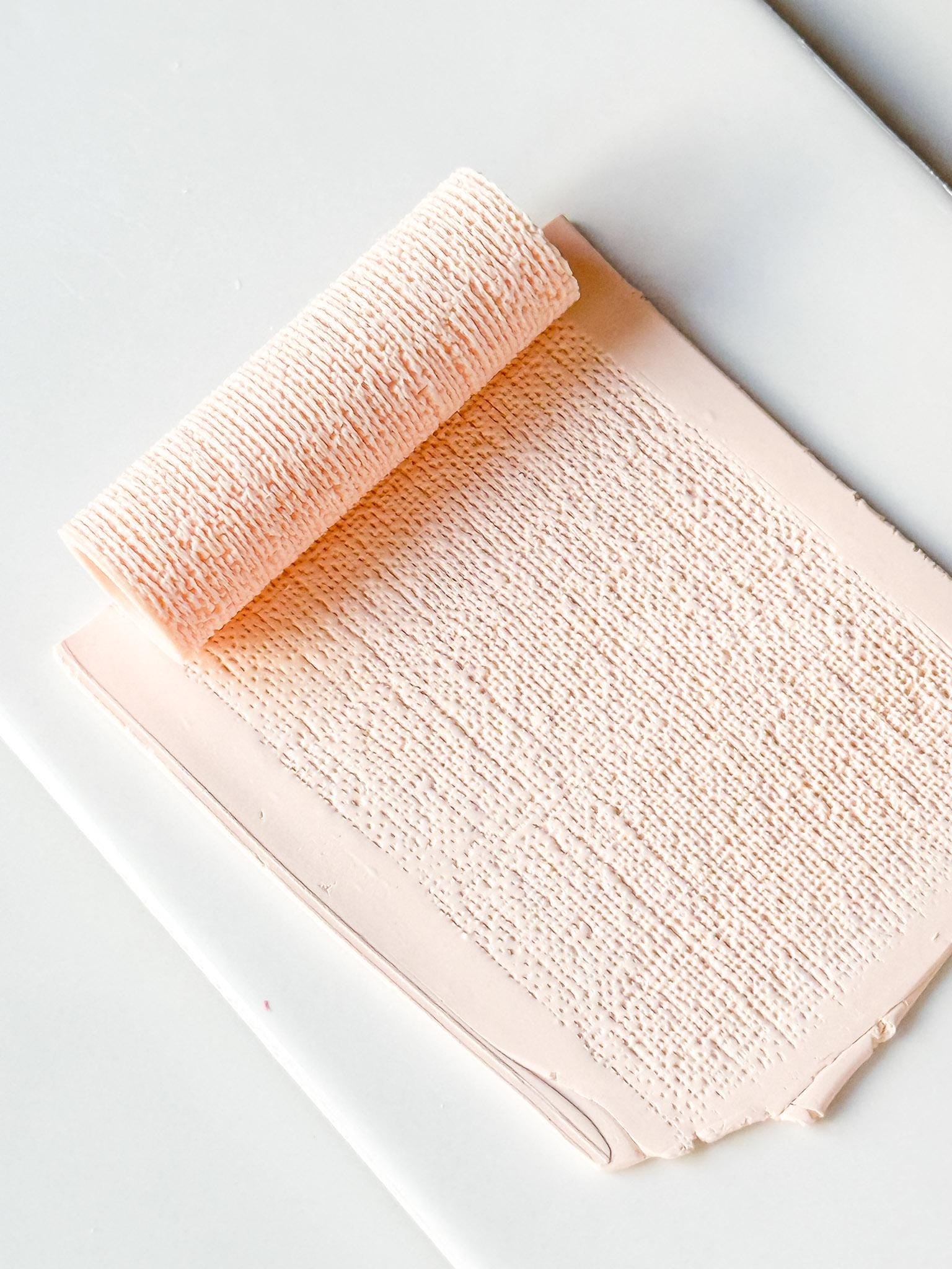 Linen Texture Roller: Fabric Pattern for Polymer Clay