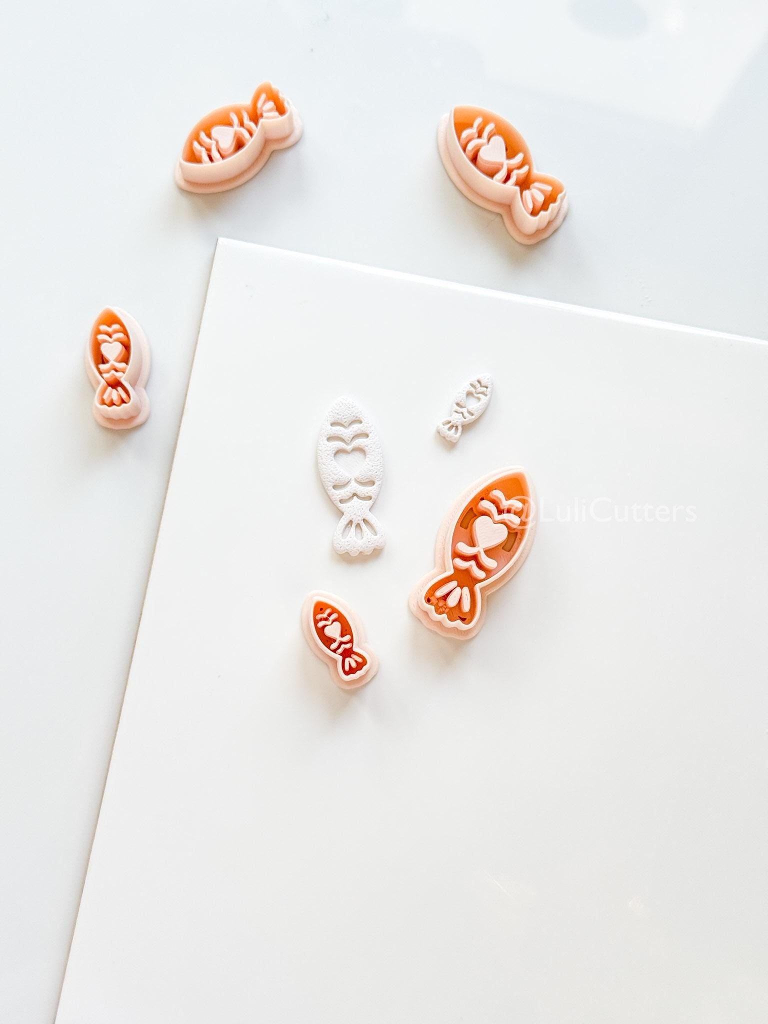 Naya Folk Fish Polymer Clay Cutter | Earring Jewelry Making Tool