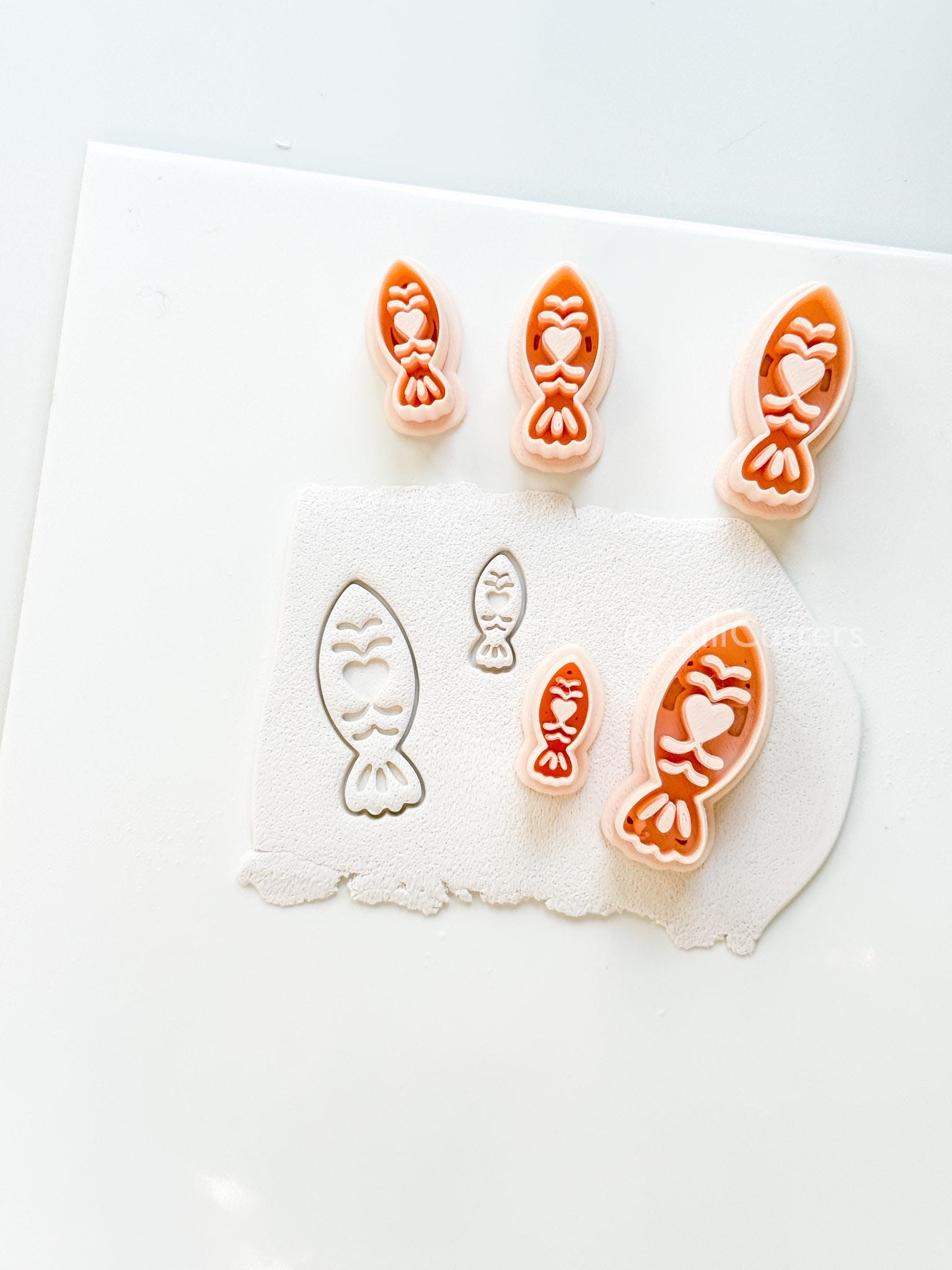 Naya Folk Fish Polymer Clay Cutter | Earring Jewelry Making Tool