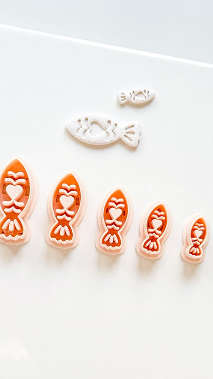 Naya Folk Fish Polymer Clay Cutter | Earring Jewelry Making Tool