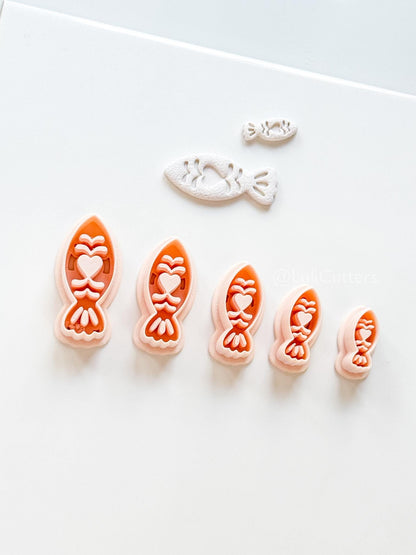 Naya Folk Fish Polymer Clay Cutter | Earring Jewelry Making Tool