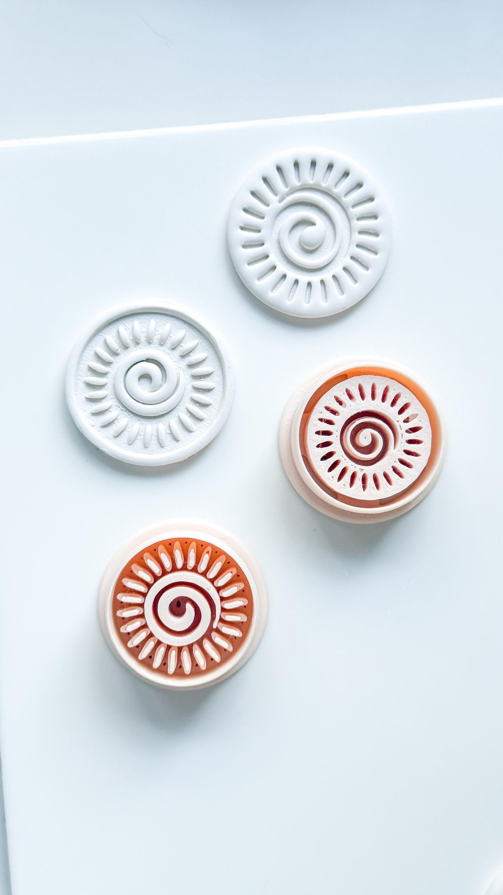 Helio Sun Clay Cutter | Emboss & Imprint Spiral Sunburst Shape