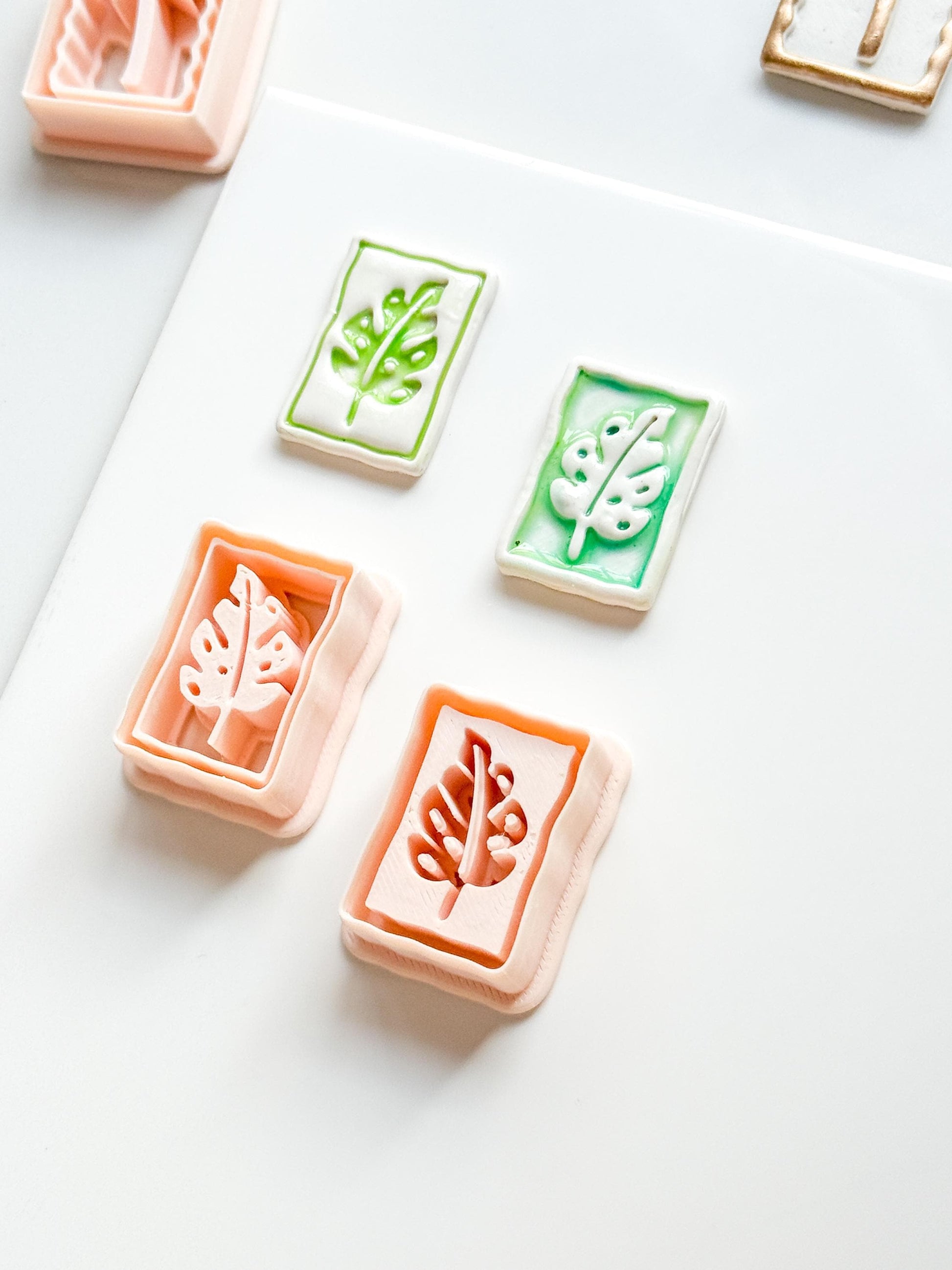 Jolie Jungle Clay Cutters | Monstera Leaf Deboss & Emboss Tools