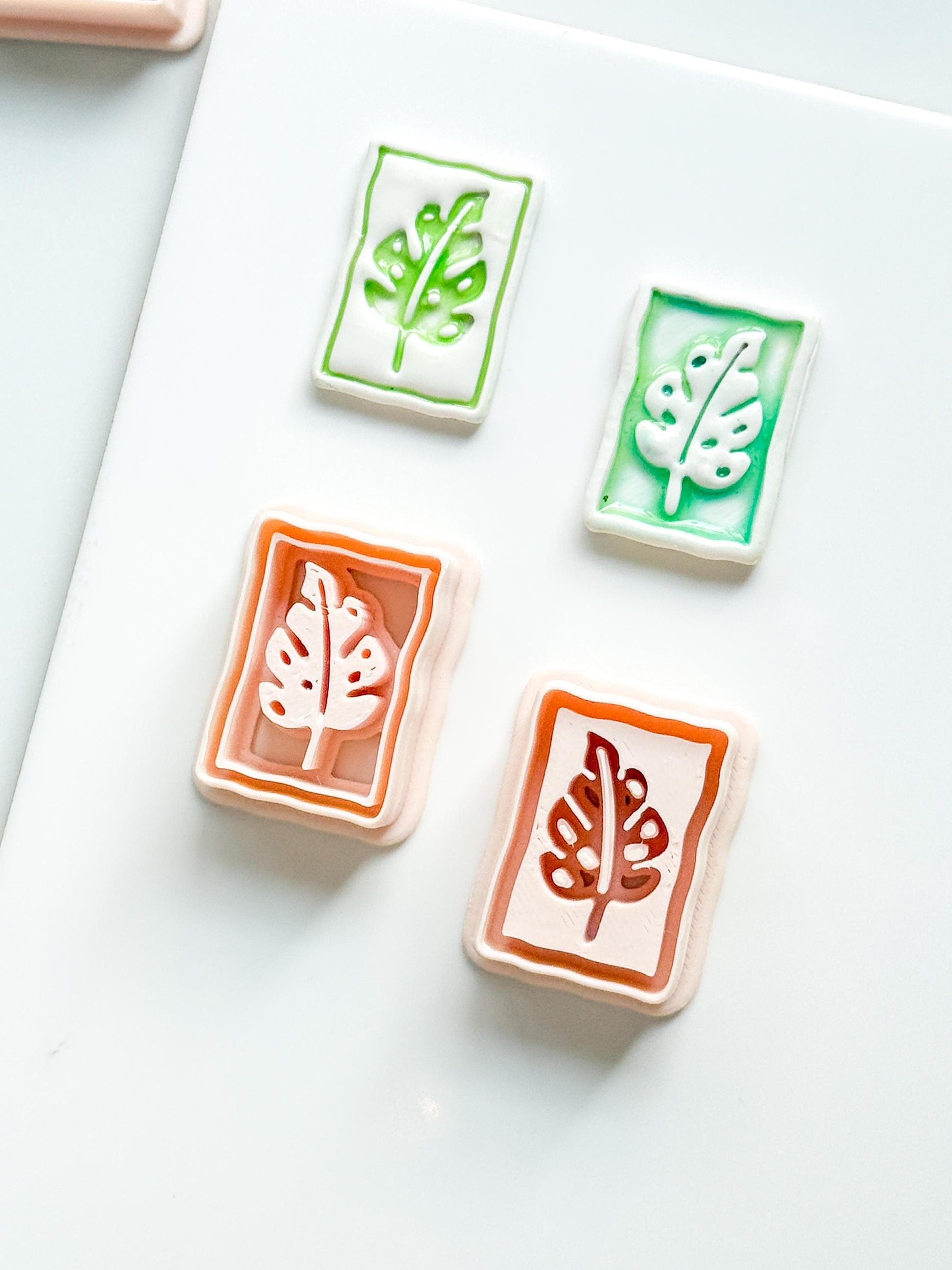 Jolie Jungle Clay Cutters | Monstera Leaf Deboss & Emboss Tools